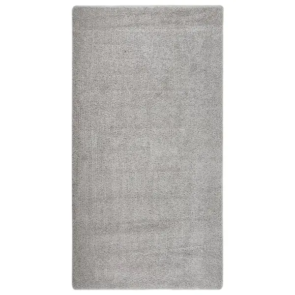 Gossi covor pufos, gri deschis, 80x150 cm, antiderapant