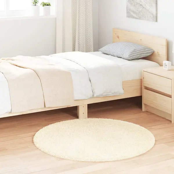 Gossi covor shaggy crem 100x100 cm poliester
