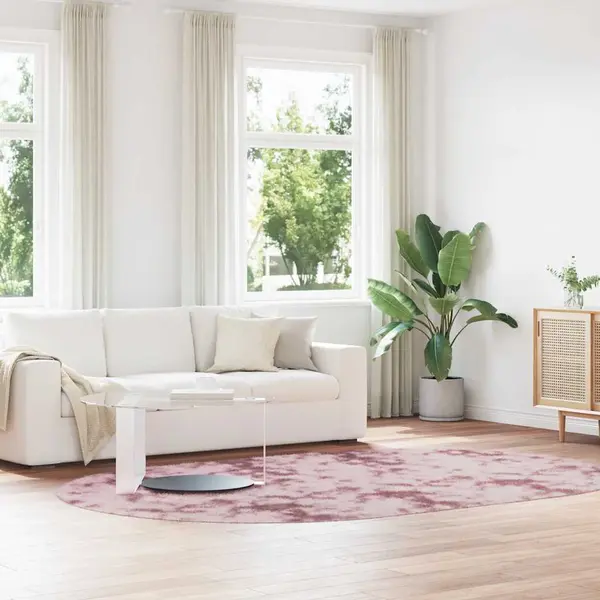 Gossi covor shaggy roz praf 300x200 cm poliester