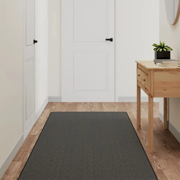Gossi covor traversa aspect sisal, antracit, 80x200 cm