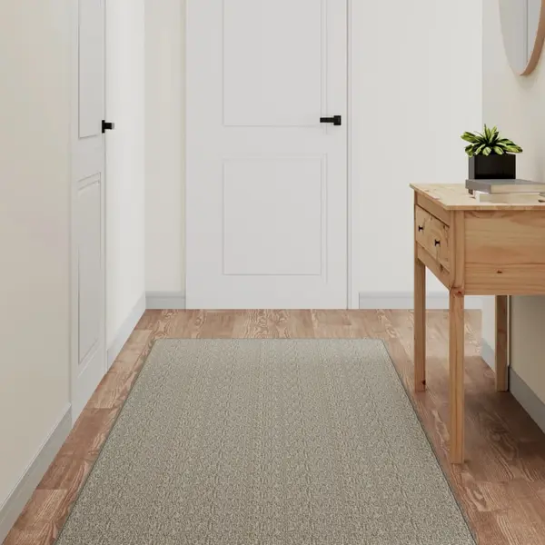 Gossi covor traversa aspect sisal, gri taupe, 80x250 cm