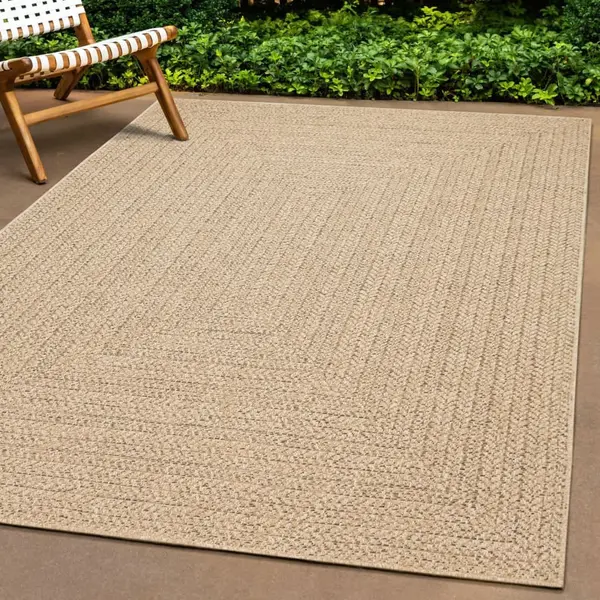 Gossi covor zizur aspect iuta, 80x200 cm, pentru interior si exterior