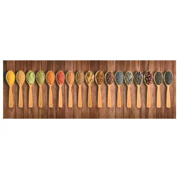 Gossi covoras bucatarie, lavabil, imprimeu linguri, 60x300 cm