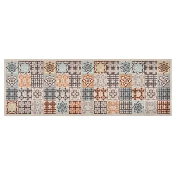 Gossi covoras de bucatarie lavabil, 45x150 cm, model mozaic