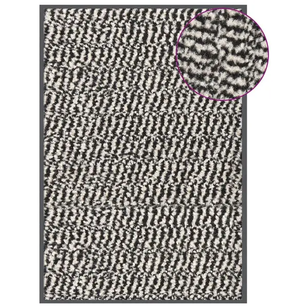 Gossi covoras de intrare cu smocuri, maro deschis, 40x60 cm