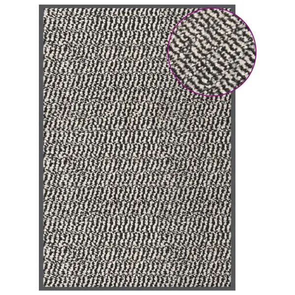 Gossi covoras de intrare cu smocuri, maro deschis, 60x90 cm