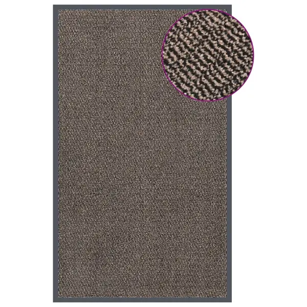 Gossi covoras de intrare cu smocuri, maro inchis, 90x150 cm