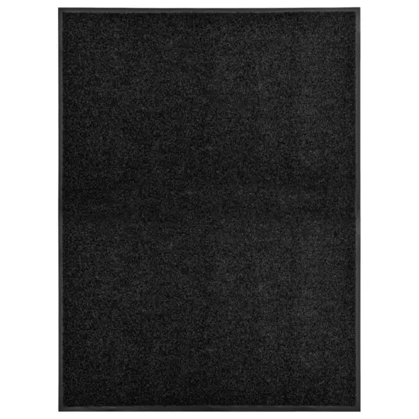 Gossi covoras de usa lavabil, negru, 90 x 120 cm