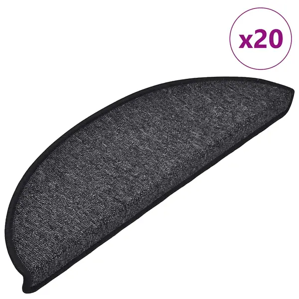 Gossi covorase scara 20 buc antracit 56x17x3 cm