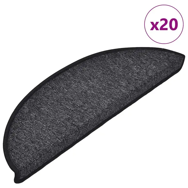 Gossi covorase scara 30 buc antracit 56x17x3 cm