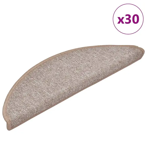 Gossi covorase scara 30 buc maro deschis 56x17x3 cm