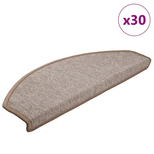 Gossi covorase scara 30 buc maro deschis 65x24x4 cm
