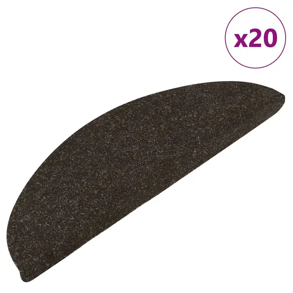 Gossi covorase scara autoadezive 20 buc antracit 65x22,5x3,5 cm