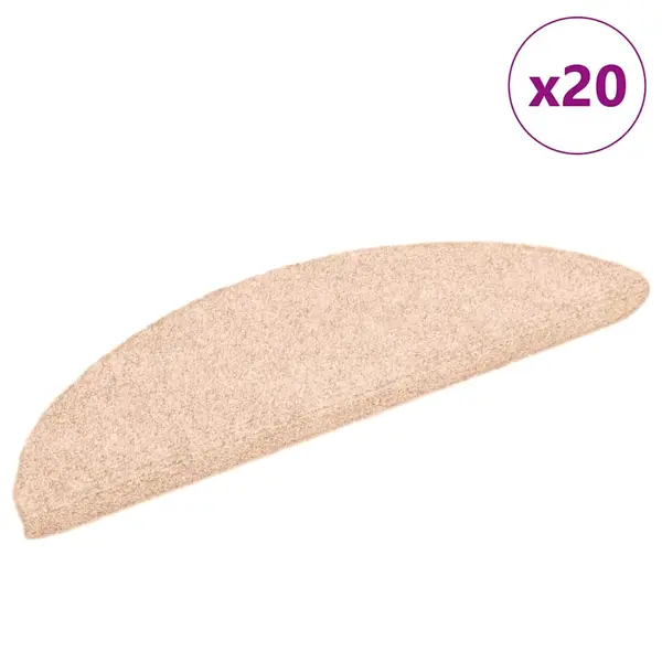 Gossi covorase scara autoadezive 20 buc maro 56x17x3 cm