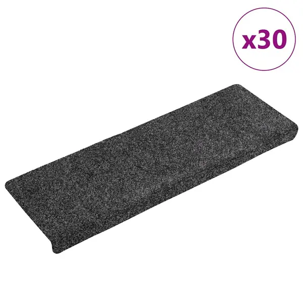 Gossi covorase scara autoadezive 30 buc gri 65x21x4 cm