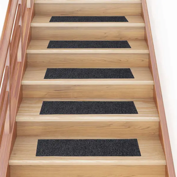 Gossi covorase scara autoadezive 30 buc gri 76x20 cm dreptunghiular