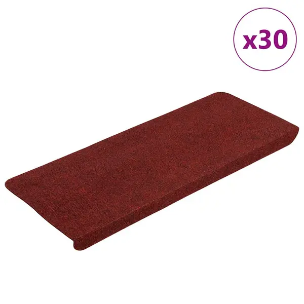 Gossi covorase scara autoadezive 30 buc rosu 65x24,5x3,5 cm