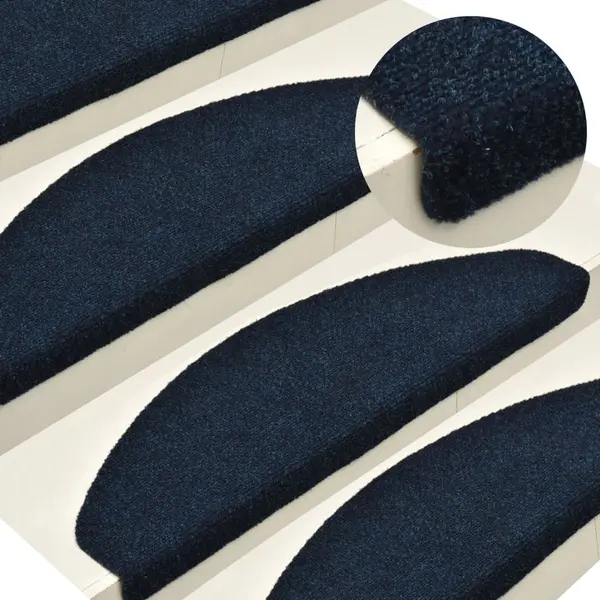 Gossi covorase scari autoadezive 15 buc bleumarin 65x21x4 cm punch