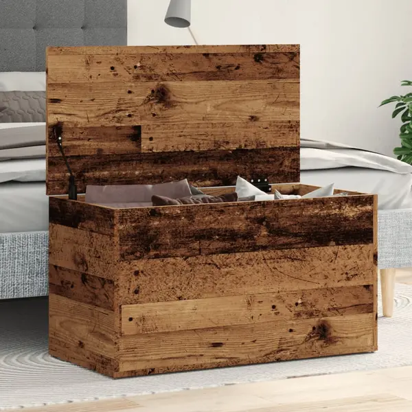 Gossi cufar de depozitare, lemn vechi, 84x42x46 cm, lemn prelucrat