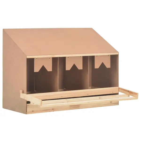 Gossi cuibar gain cu 3 compartimente, 93x40x65 cm, lemn masiv pin