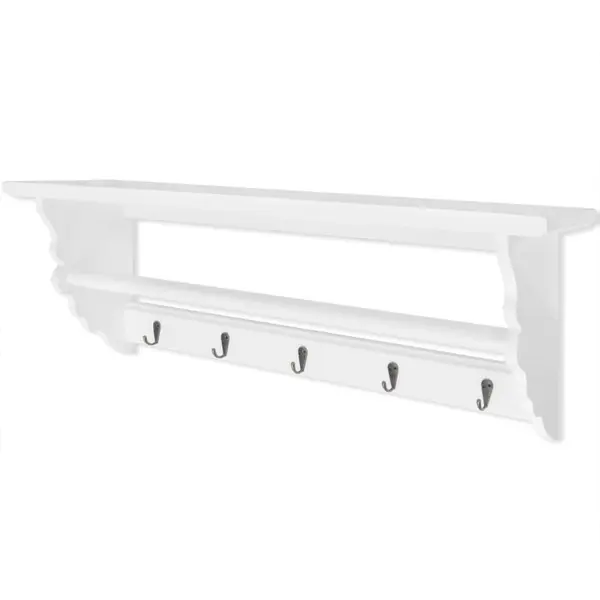 Gossi cuier de haine, stil baroc, alb, mdf