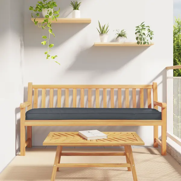Gossi culoare pallet cushion pentru banca antracit 180x40x8 cm fabrica oxford