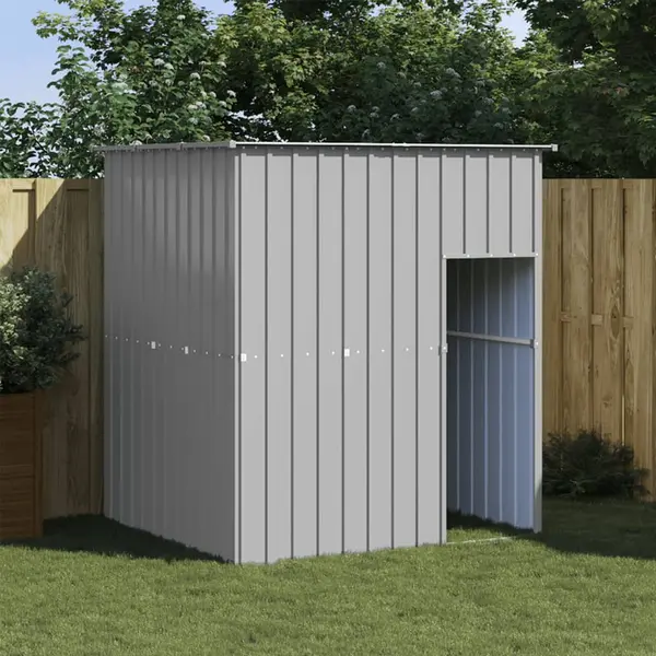 Gossi cusca caine acoperis gri deschis 165x153x181 cm otel galvanizat