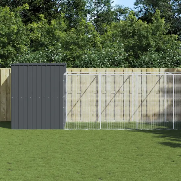 Gossi cusca de caine cu tarc antracit 214x1069x181 cm otel galvanizat