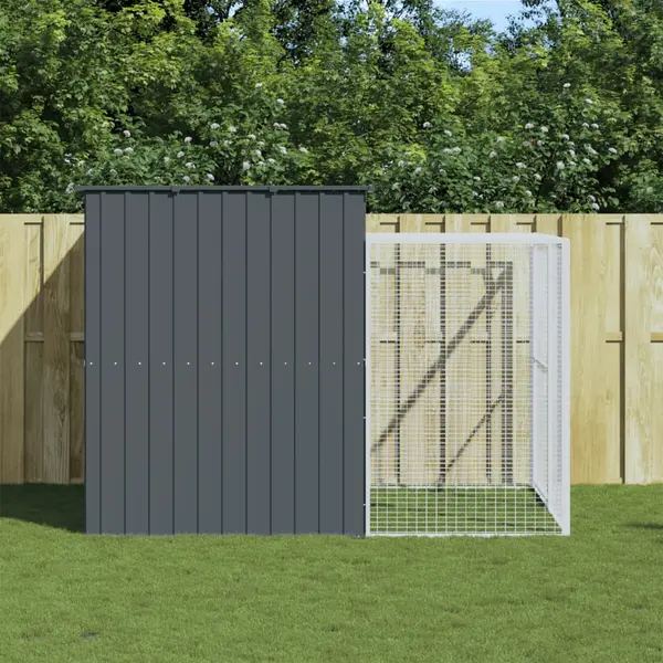 Gossi cusca de caine cu tarc antracit 214x253x181 cm otel galvanizat