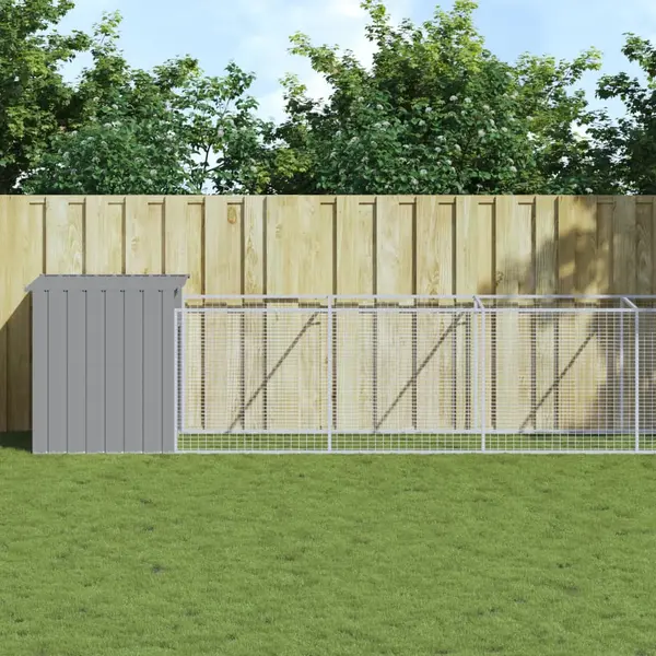 Gossi cusca de caine & tarc gri deschis 110x813x110cm otel galvanizat