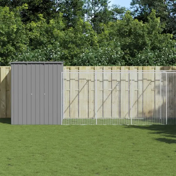 Gossi cusca de caine & tarc gri deschis 165x659x181cm otel galvanizat