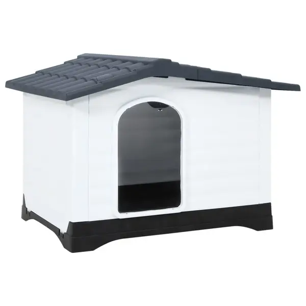 Gossi cusca de caini, gri, 90,5x68x66 cm, polipropilena