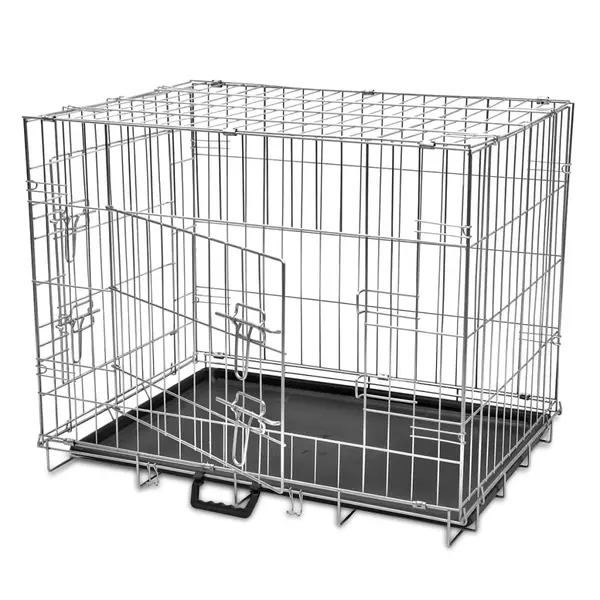 Gossi cusca pentru caini pliabila, metal, l