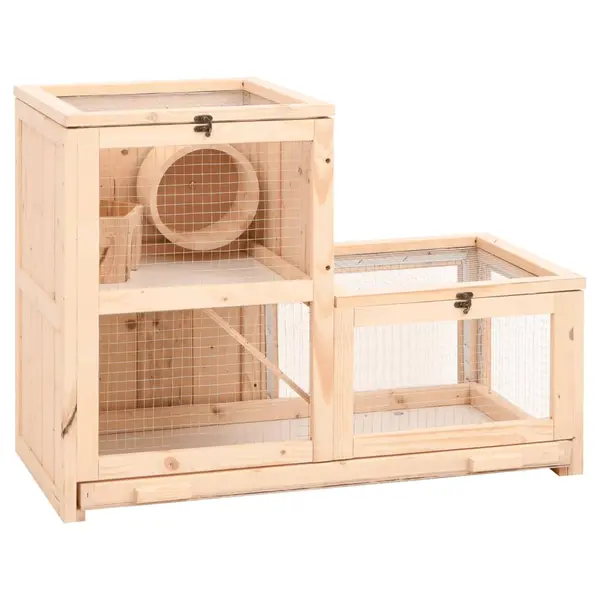 Gossi cusca pentru hamsteri, 81x40x60 cm, lemn masiv de brad