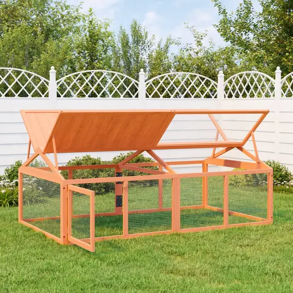Gossi cusca pentru miscare, maro, 200x112,5x74 cm, lemn masiv de pin