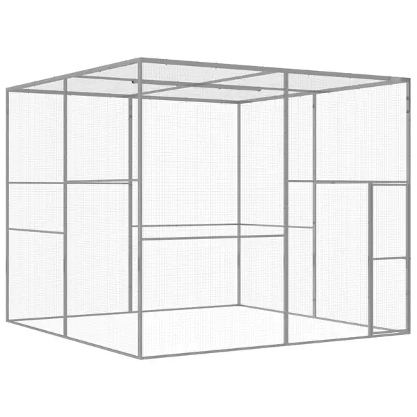 Gossi cusca pentru pisici, 3x3x2,5 m, otel galvanizat