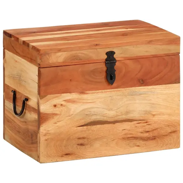 Gossi cutie de depozitare, 39x28x31 cm, lemn masiv de acacia