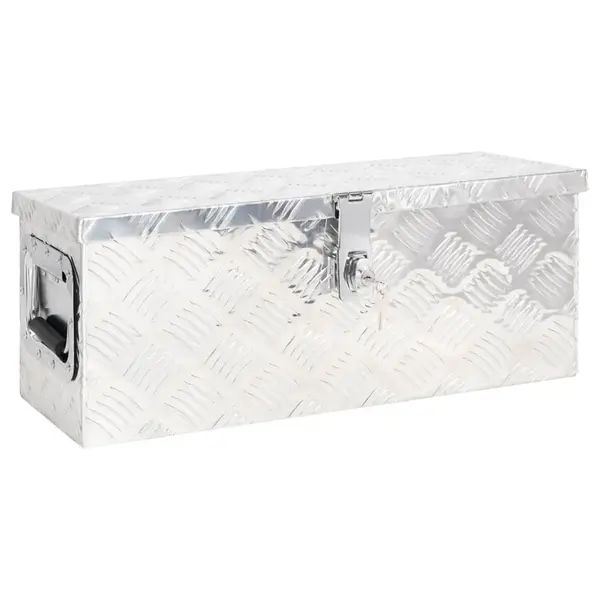 Gossi cutie de depozitare, argintiu, 60x23,5x23 cm, aluminiu
