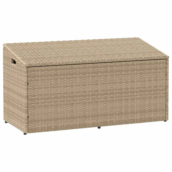 Gossi cutie de depozitare de gradina bej 110x50x58 cm polirattan
