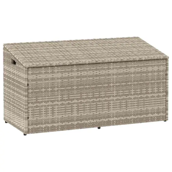 Gossi cutie de depozitare gradina gri deschis 110x50x58 cm polirattan