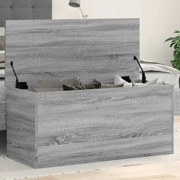 Gossi cutie de depozitare, gri sonoma, 100x42x46 cm, lemn prelucrat
