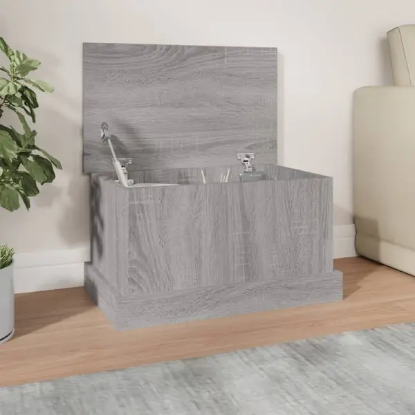 Gossi cutie de depozitare, gri sonoma, 50x30x28 cm, lemn prelucrat