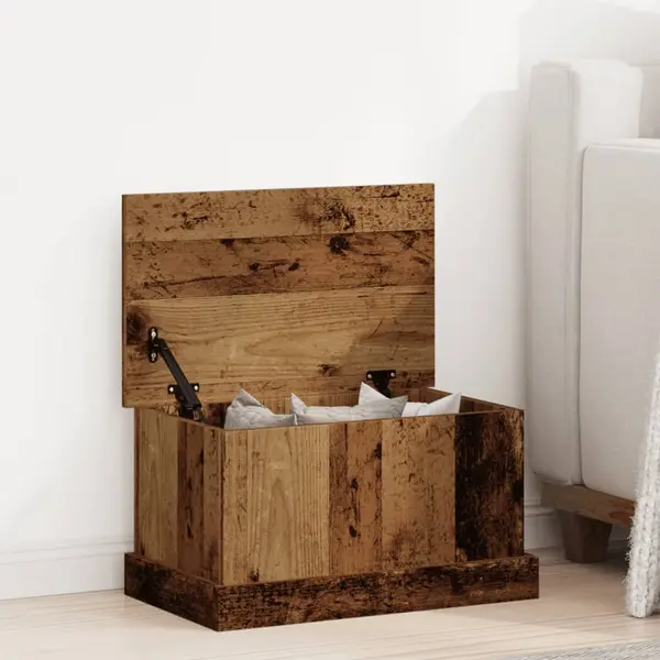 Gossi cutie de depozitare lemn vechi 30x50x28 cm lemn prelucrat