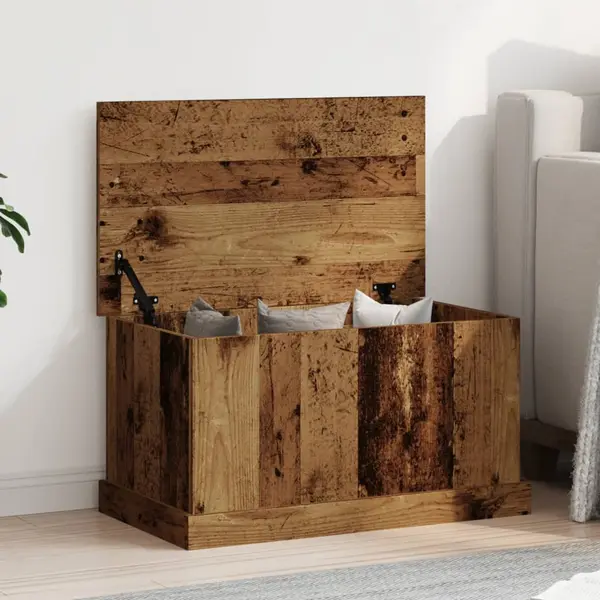 Gossi cutie de depozitare lemn vechi 70x40x38 cm lemn prelucrat