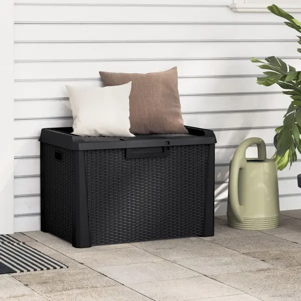 Gossi cutie de depozitare pentru gradina, antracit, 125 l, pp