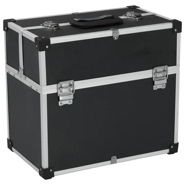 Gossi cutie de scule, negru, 38x22,5x34 cm, aluminiu