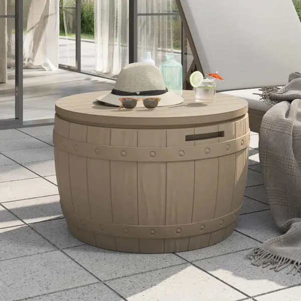 Gossi cutie depozitare de gradina 3 in 1, maro deschis, polipropilena