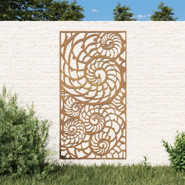 Gossi decor perete de gradina 105x55 cm design scoici otel corten