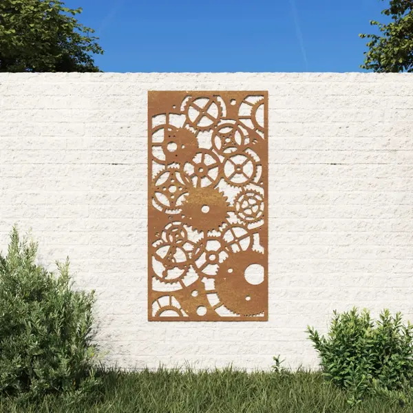 Gossi decor perete gradina 105x55 cm design roti zimtare otel corten
