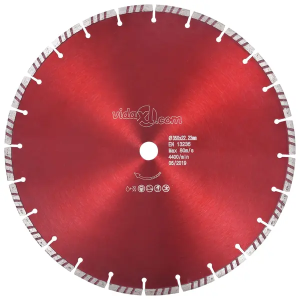 Gossi disc diamantat de taiere cu turbo, otel, 350 mm